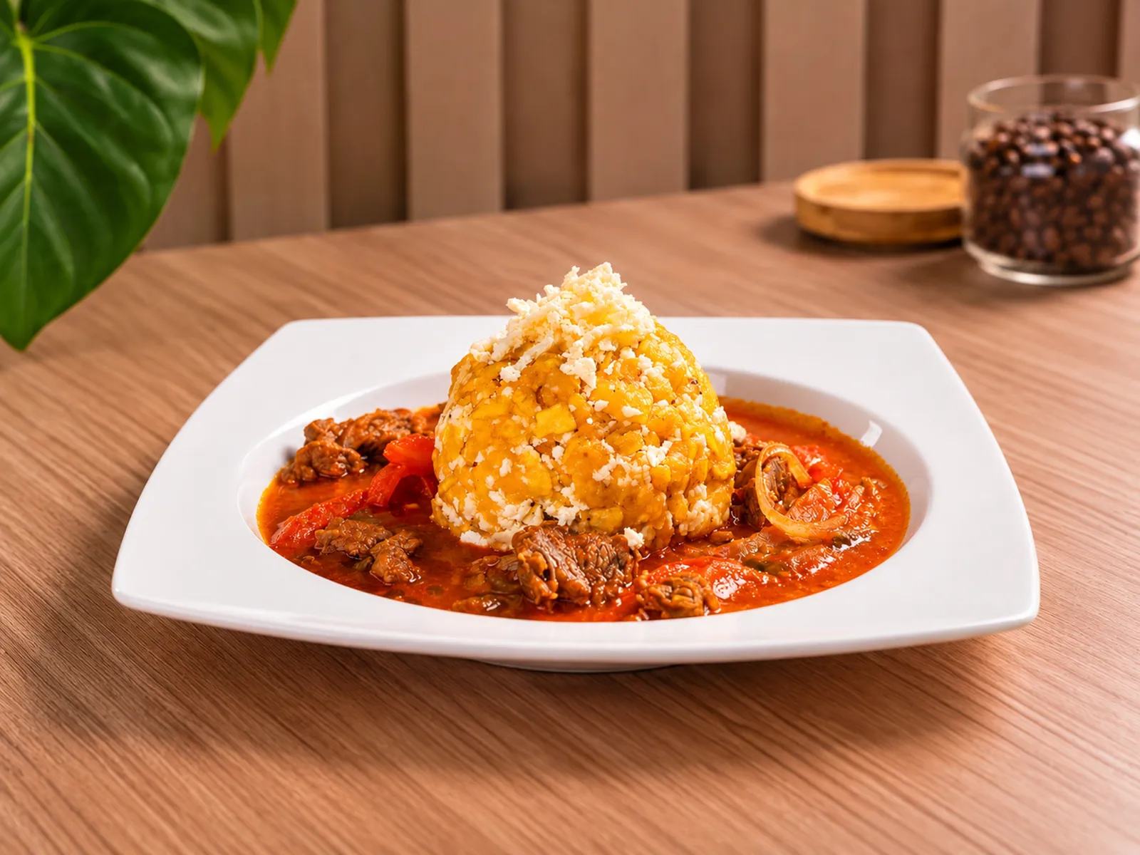 BISTEC DE CARNE CON BOLON MIXTO